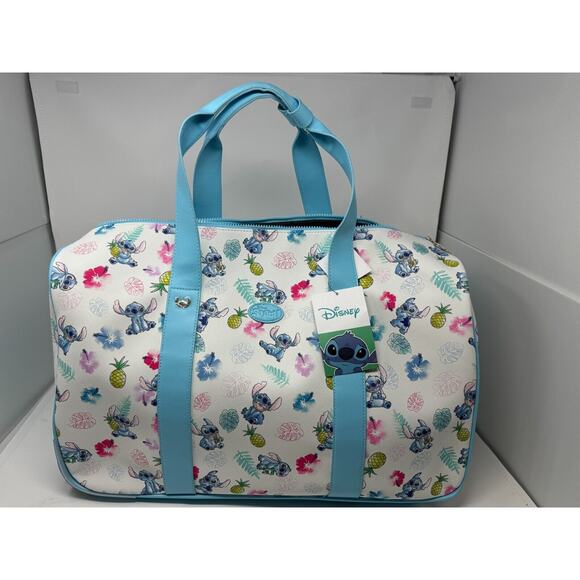 Disney Lilo & Stitch 20 Inch Rolling Luggage Travel Duffle Bag - NEW - Picture 1 of 10